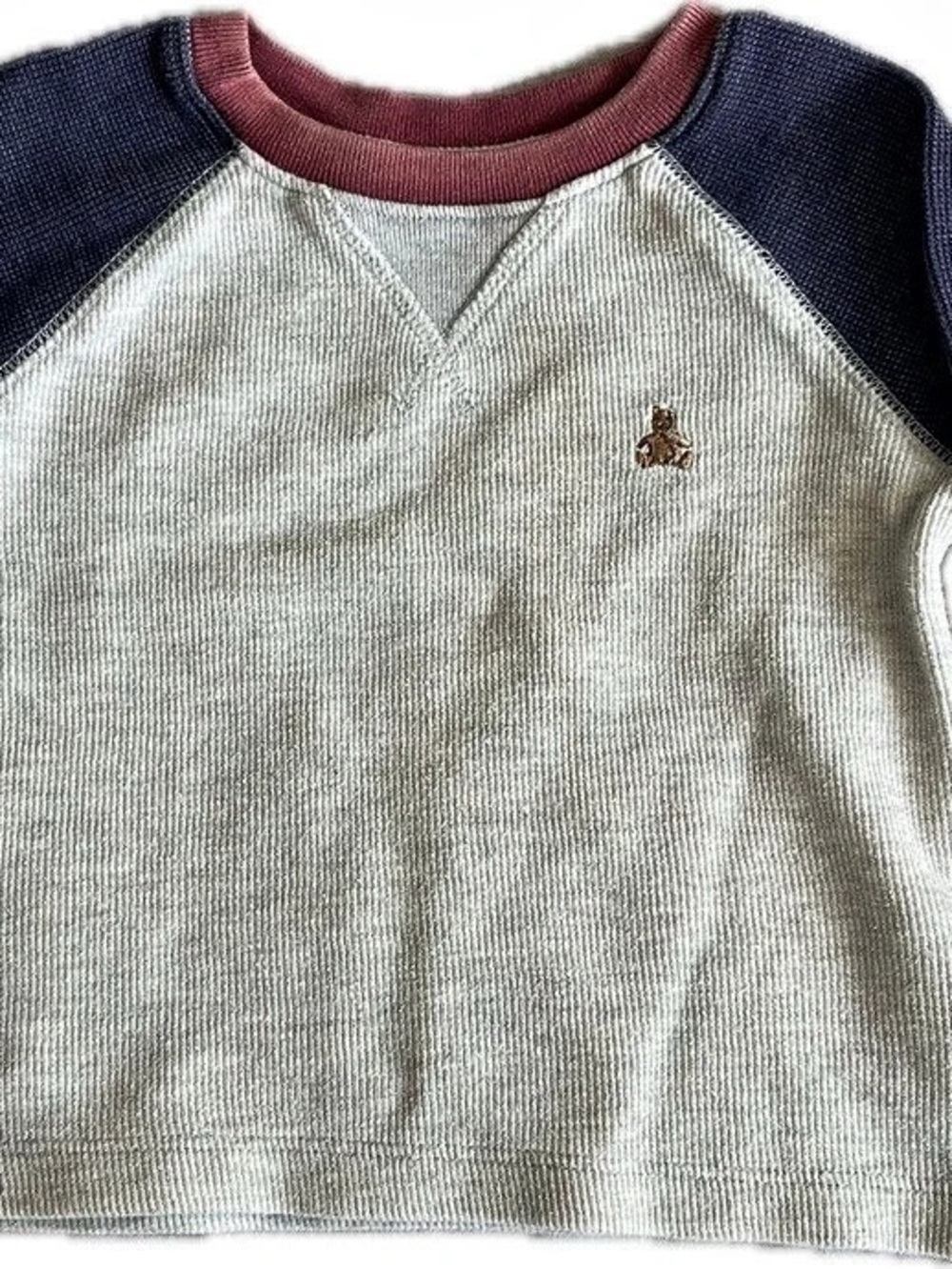 Baby Gap Waffle Knit Raglan Thermal Top 12-18M